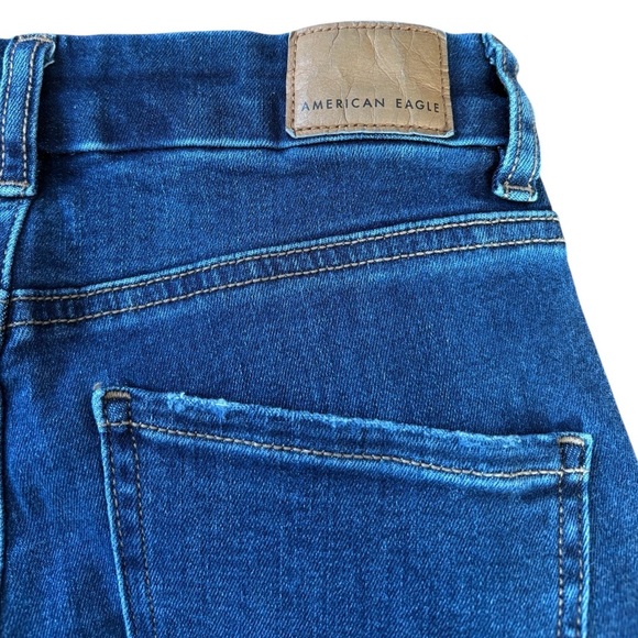 American Eagle, Curvy Super Hi-Rise Jegging, Size 00, Dark Blue - Picture 12 of 14